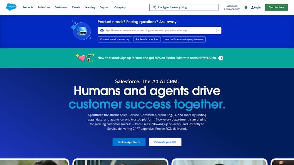 Screenshot of Pardot website homepage