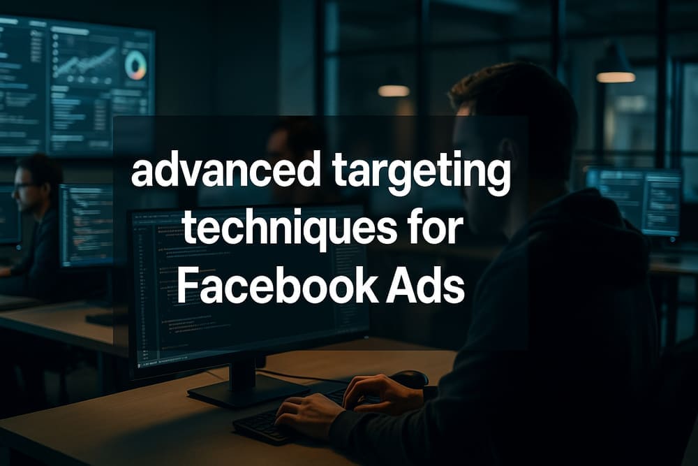 Professional visual illustrating advanced targeting techniques for Facebook Ads with modern design elements