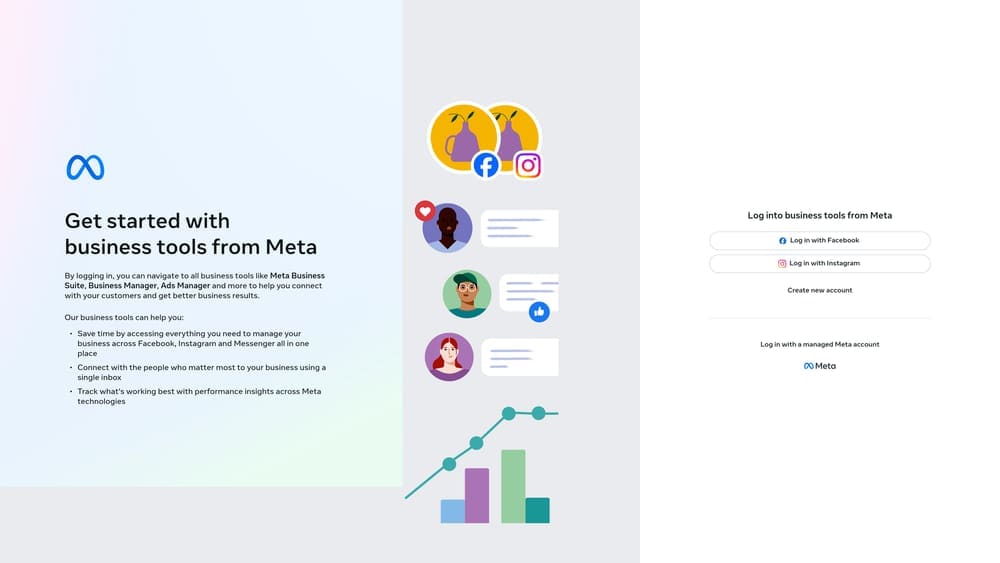 Screenshot of Meta Ads Manager website