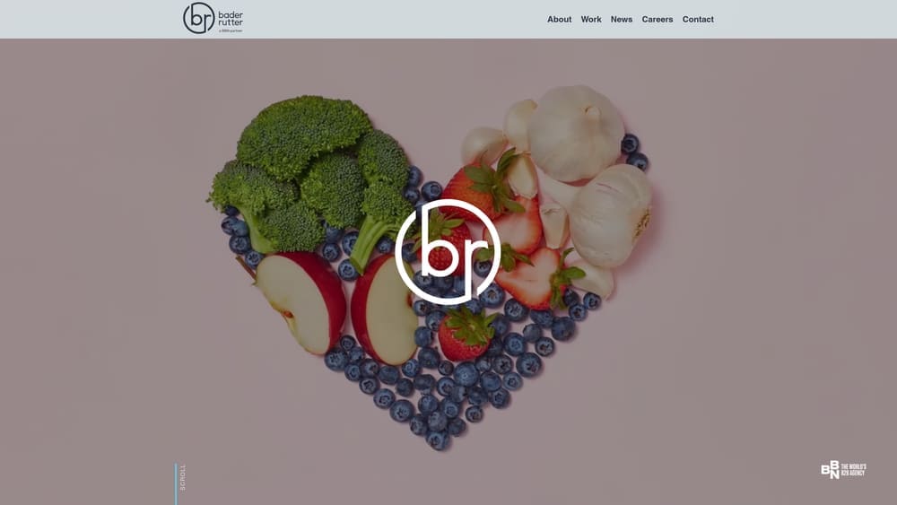 Screenshot of Bader Rutter website