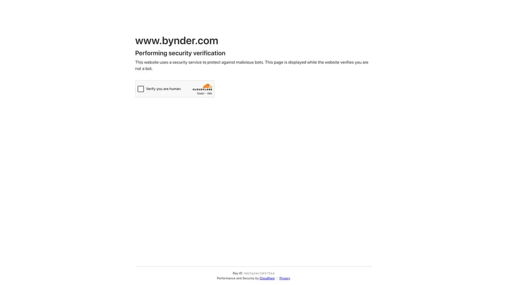 Screenshot of Bynder website