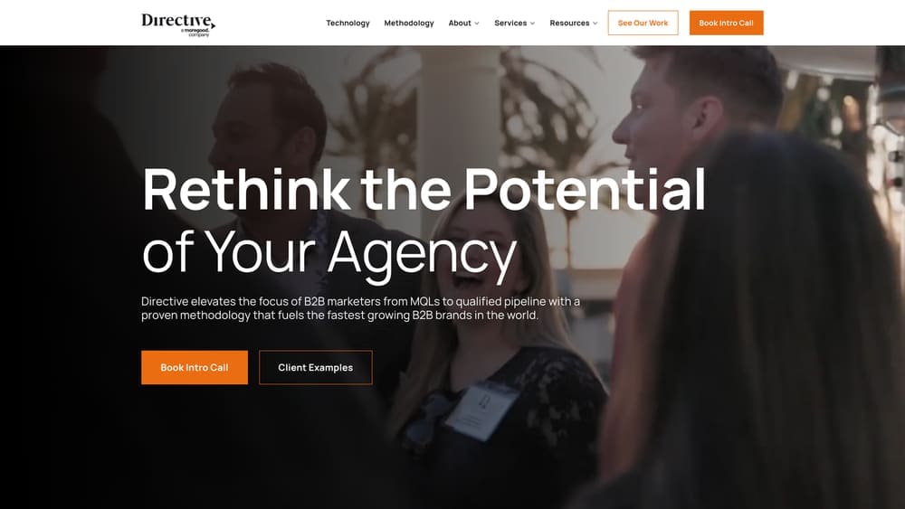 Screenshot of Directive Consulting website