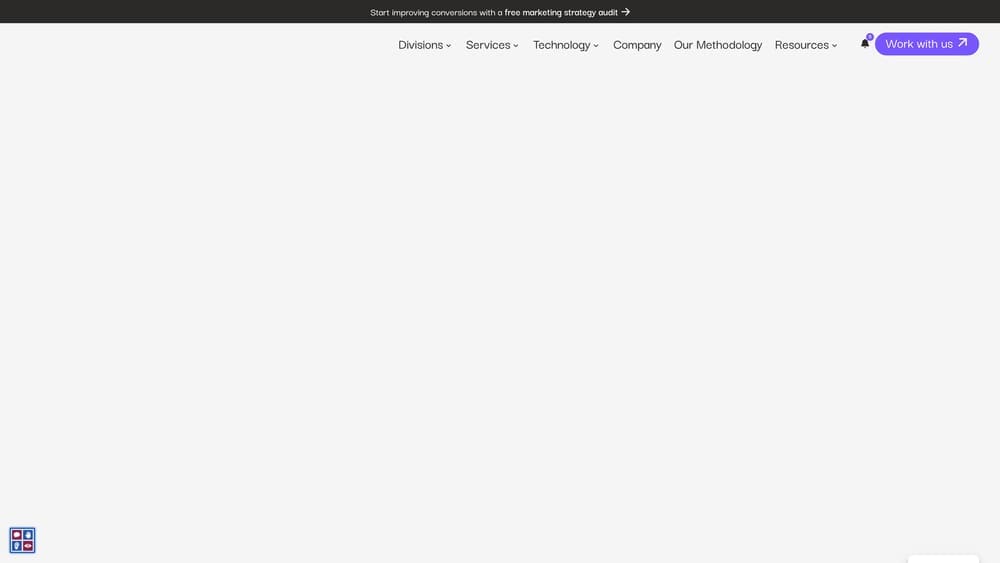 Screenshot of Power Digital website