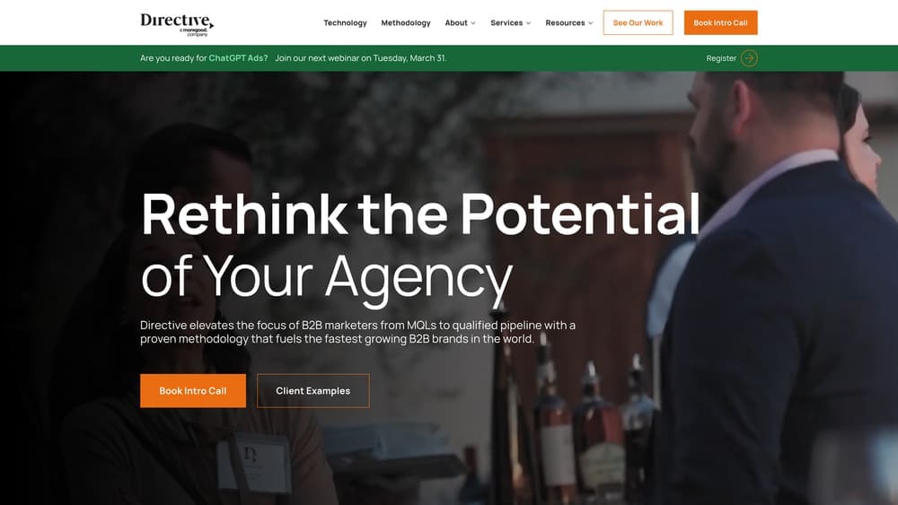 Screenshot of Directive Consulting website