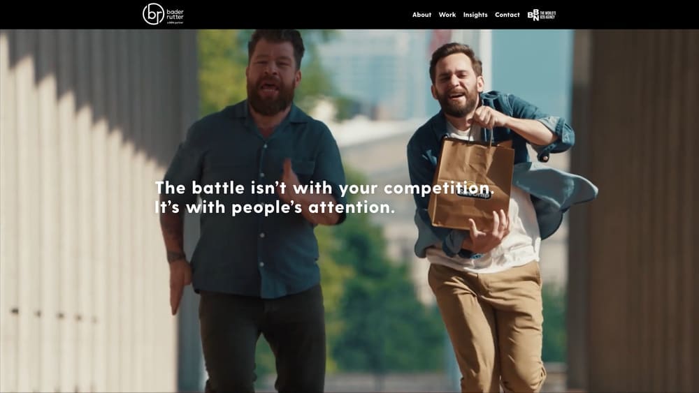 Screenshot of Bader Rutter website