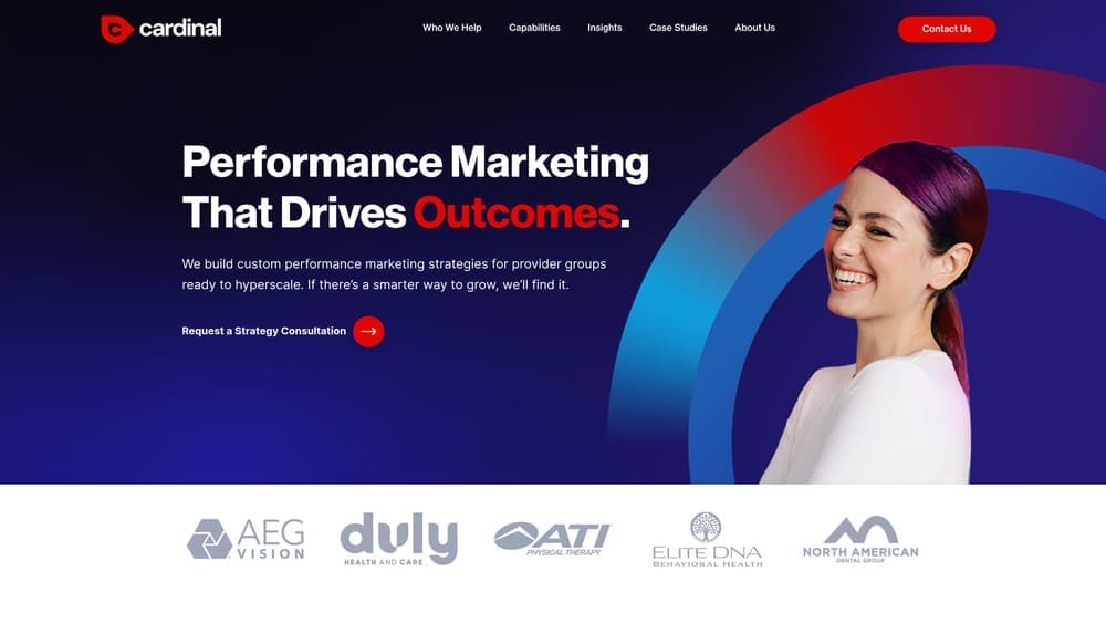 Screenshot of Cardinal Digital Marketing website