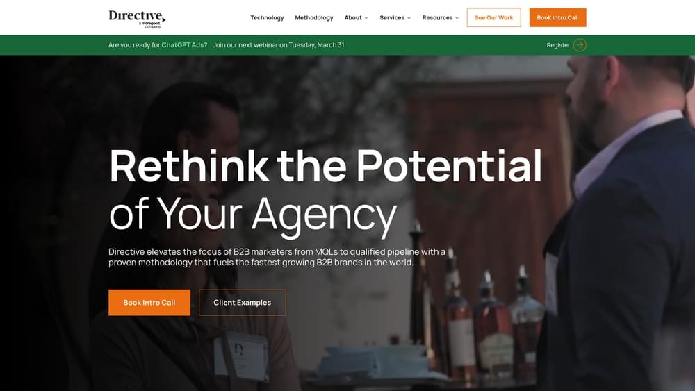 Screenshot of Directive Consulting website